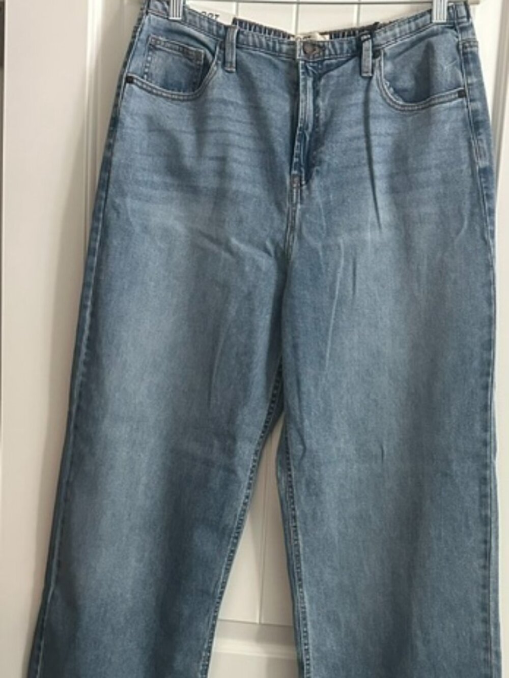 NWT OAT New York Women High Rise Wide Leg Jeans Comfort Weave size- 12/31